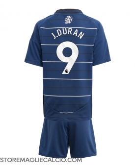Aston Villa Jhon Duran #9 Maglia Gara Terza Repliche 2024-25 Bambino